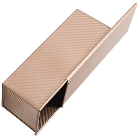 SMASOLO Molde para Pan con Tapa de Acero al Antideslizante Bandeja Ondulada para Pan de Sándwich Resistente y Reutilizable