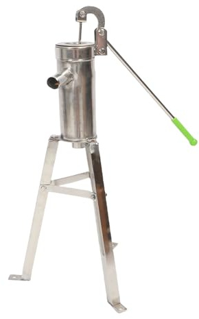 Aramox Bomba de Agua Manual de Acero Inoxidable a Mano de Pozo Profundo con Elevación de Succión de 26 Pies para el Patio del Jardín Doméstico