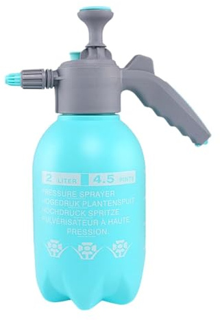 FytStycale Pulverizador de Presión Manual Bomba de Agua Portátil Rociador Ajustable para Jardín Regadera de Mano Resistente PP Pulverizador para Plantas y, Azul, Espesado 2L