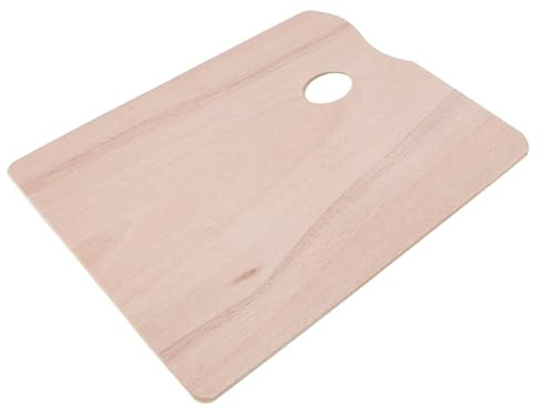 TOYANDONA Tavolozza in Legno ad Alta Densità con Impugnatura Piastra per Miscelare Colori Acrilici e a Olio Vassoio Pratico per Pittura Artistica per Pittori e Hobbisti