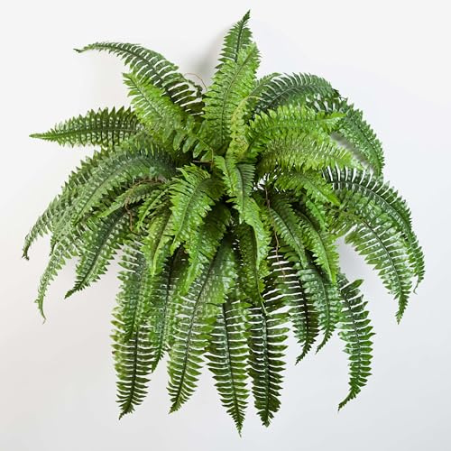 artplants.de Künstlicher Schwert Farn Samuel, grün, Ø 90cm, 60cm | 50 Blätter - 0