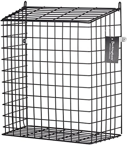Buckingham Black Front Door Cage, Guard, Basket, Mail Catcher, Post, Letter Box, Pre-Assembled