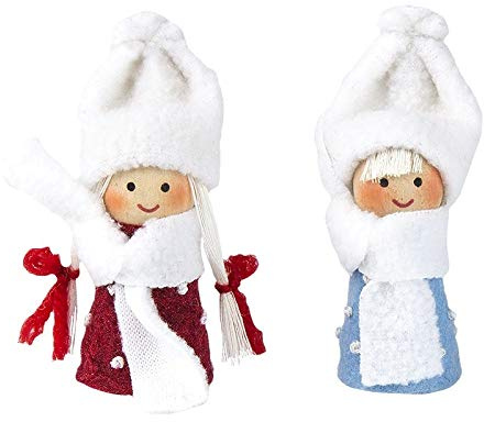 Ideen mit Herz Niedliche Winter-Püppchen, Weihnachts-Deko, aus Filz und Strick, Winter-Kinder (Jana, 2)