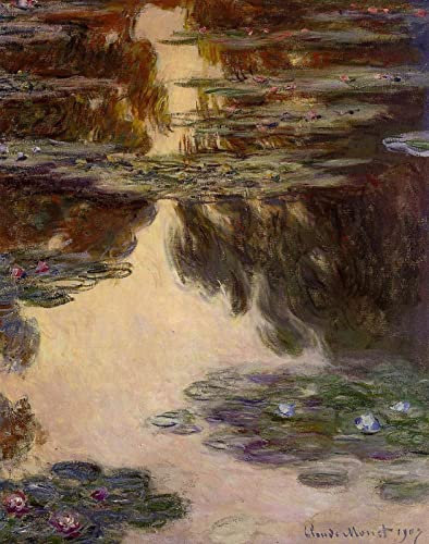 Paint by Numbers for Adults DIY Oil Painting Kits Water Lilies Claude Monet Painting by Number Drawing On Canvas Art Decor Gifts