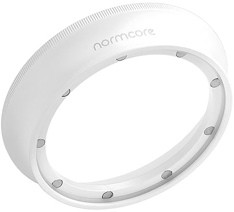 Normcore 58 mm Espressodosiertrichter V2 – magnetischer Dosierring – 18 mm eloxiertes Aluminium mit 8 Neodymen, kompatibel mit 58 mm bodenlosen Siebträgern – Antihaftbeschichtung, weiß