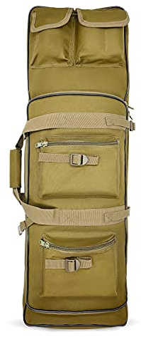 Alephnull Ryggsäck för Gevär Soft Rifle Case Shootgun Bag Taktisk Rifle Case Shotgun Bag Gun Case (Brun, M)