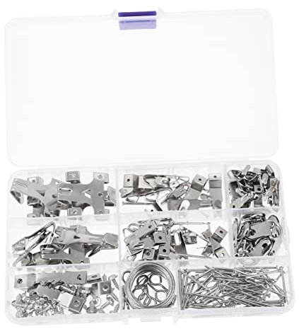 jojofuny 1 Satz Bilderhaken Kleiderständer, robust Schwerlasthaken Haken zum Aufhängen an der Wand Metall Wandaufhänger Set zum Aufhängen von Bildern Foto anschließen Bilder aufhängen Eisen