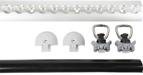Trailerpool Airlineschienen-Set 1 m incl. Beschläge, Endkappe und Gummi