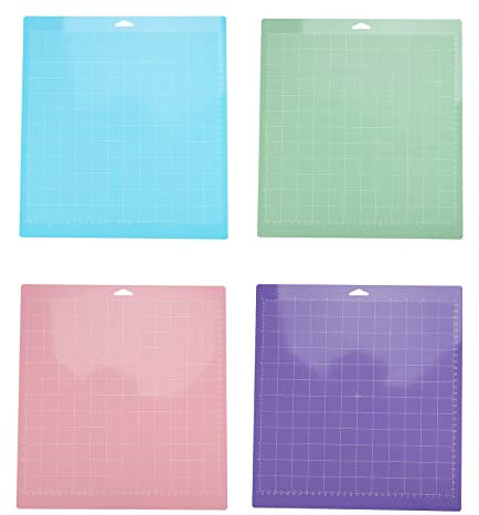 Fegtrty 4 StüCk Gemischte Farbe PVC Matte Gitter Schnitt Pads Schneiden Plotter Pad ZubehöR für/Cameo 4