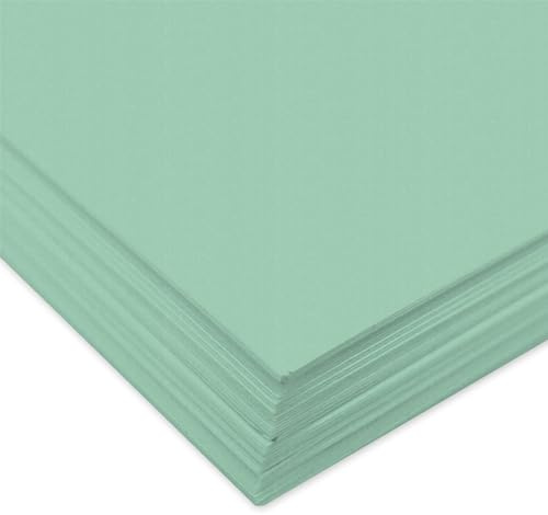 Ursus 3774657 - Fotokarton eukalyptus, DIN A4, 300 g/m², 50 Blatt, durchgefärbt, hohe Farbbrillanz und Lichtbeständigkeit, aus Frischzellulose, ideale Grundlage für kreative Bastelarbeiten