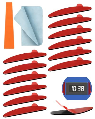 Mellbree 12 Stück Ersatz Klebestreifen Set Klebepads für Parkuhren，kompatibel mit Needit Park Lite automatische Parkscheibe,Parkuhr Pad für Windschutzscheiben