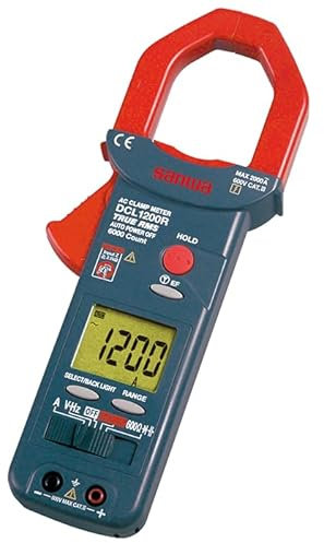 Japan KYORITSU SANWA DCL1200R Clamp Multimeter High Precision Pliers Ammeter Voltmeter RMS Lightweight & DMM Functions Clamp Meters Large diameter CT & DMM functions(DCL1200R)