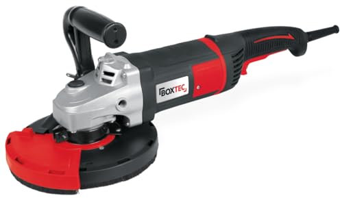 BOXTEC Betonschleifer 180 mm Sanierungsfräse Betonfräse 2.000W mit Drehzahlregelung und Absaughaube