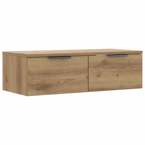 vidaXL Armario de Pared Madera de ingeniería Roble Artisan 68x30x20 cm, Mueble de Pared, Armario de Pared para TV, Estante Flotante, Armario Colgante