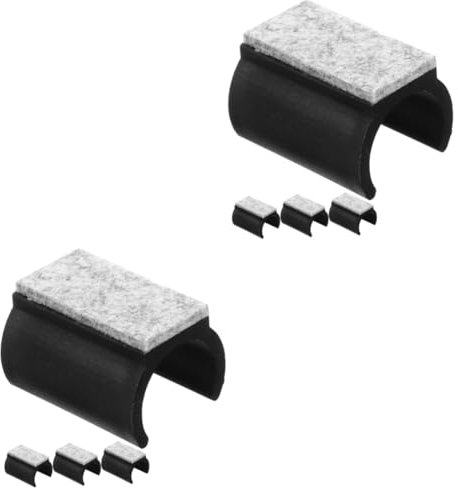 jojofuny 8pcs U-shaped Felt Furniture Pads Noise-reducing Chair Leg Protectors Non- Floor Protectors for Hardwood and Easy to Install for Furniture Types