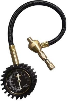 Manometro Presion Neumaticos Medidor Presión Deflactor Rápido Neumáticos Coche Herramienta Manómetro Metal Barómetros Medidor para Camión Motocicleta Y Bicicleta Medidor Presion Neumaticos