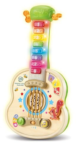 Leapfrog VTech - Guitar Musical Colors, Children's Music Instrument, Interactive Guitar, Create Your Own Compositions, Learn Numbers, Colors and Musical Notes, ESP Version