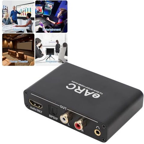 Bewinner EARC ARC -Audio -Extraktor, EARC -Audio -Konverter Zum HDMI Optical 3,5mm Aux Sound Extractor für TV Zum Non -ARC -Soundsystem -Soundbarlautsprecherverstärker