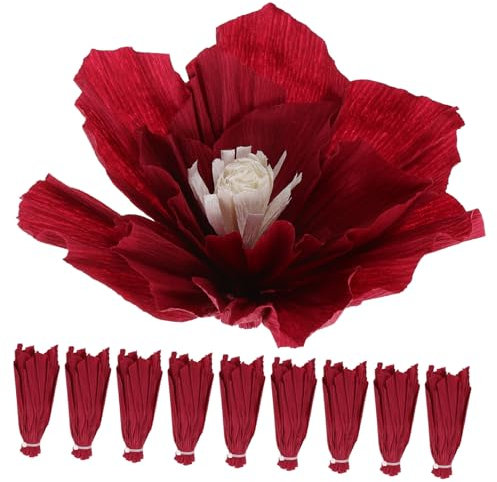 Gatuida 10stücke Kreative Papierblumen Für Partys Deko Blüten Für Hochzeiten Geburtstagsfeiern Und Festlichkeiten Leichtgewichtig Für Wand Fensterdeko