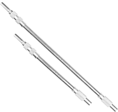 Bojueshaw 2pcs Flexible Drill Bit Extensions,1/4 Screwdriver Bit Holders for Tight Spaces,Electric Manual Drills(200mm & 300mm)