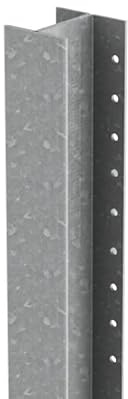 DuraPost Classic Galvanised Fence Post | 4 Pack | 48 x 54 x 2400mm | Strong & Durable Steel Fence Post for Garden
