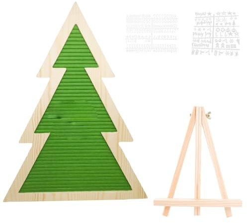 Festival Letterboard Filz Briefbrett mit Buchstaben-Holzständer für anpassbare Schilder, Tischplatte, Wandbehang Nachrichten