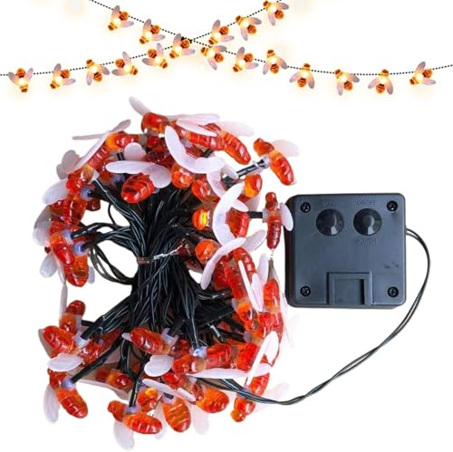 Guirlande lumineuse solaire – Lumières LED d'extérieur à énergie solaire – Éclairage d'ambiance – Décorations de fête étanches pour jardin, terrasse, cour, arbre, mariage, allée, camping, Noël