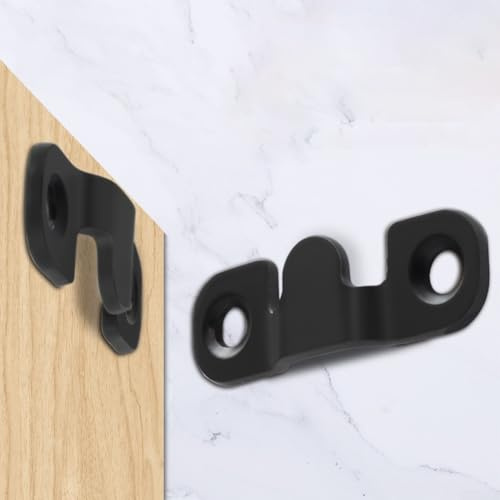 Eawfgtuw Lot de 2 supports encastrés en acier inoxydable pour montage mural, miroirs, horloges et meubles