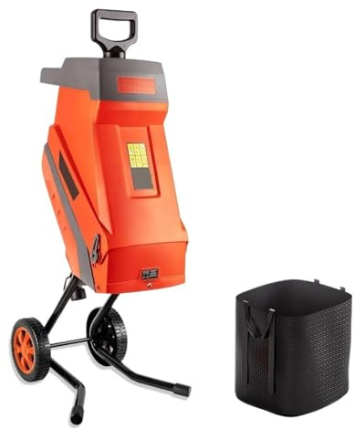 Trituratore Elettrico For Legno Da 15 Amp Con Cavo, Lama A Doppia E Spegnimento Automatico Potente, Silenzioso