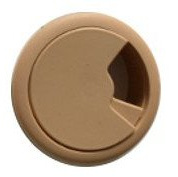 GTV Computer Grommet for Desk Table Cable Tidy (60mm, Light Brown)