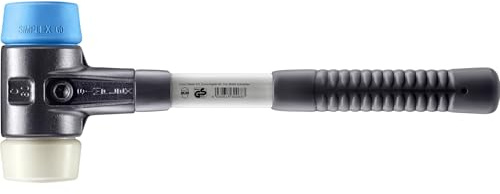SIMPLEX-Schonhammer, TPE-soft/Nylon; mit verstärktem Tempergussgehäuse und Fiberglasstiel | D=60 mm | 3718.060