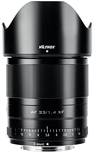 Viltrox 33mm f1.4 Fujifilm AF 33 mm F1.4 XF Autofokus-Objektiv für Fujifilm Fuji X-Mount Kamera X-T3 X-T2 X-H1 X20 X-T30 X-T20