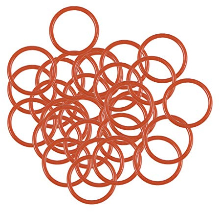 sourcing map 30 Stück O Ringe 11mmx9mmx1mm Dichtungsringe Rund Gummi Dichtung O Ring Seals Unterlegscheibe für Wasserhahn Spülventile Waschbecken Duschablauf Hydraulik Rohrschlauch