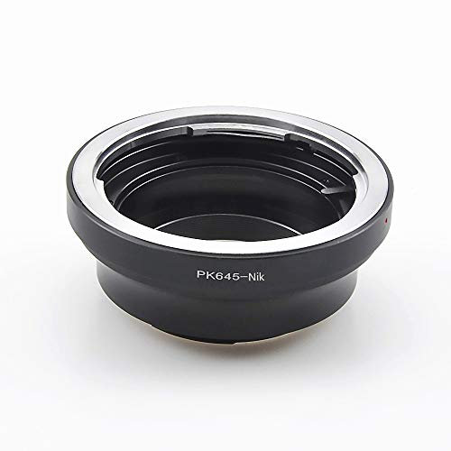 PK645-Niko Bague d'adaptation pour Objectif Pentax 645(P645) SLR Compatible avec Les appareils Photo Nikon F-Mount D5300, D5200, D5100, D3300, D3200, D3100, D700, D200, D100, D50, D60, D70,D
