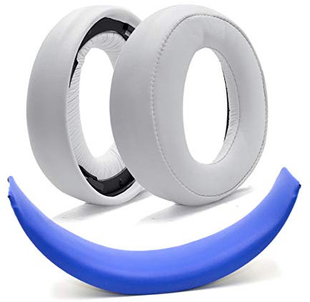 kdjsic Black Ear Pad Cushion Earmuff Earpads For Gold Wireless PS3 PS4 7.1 Virtual Surround Headset L+R