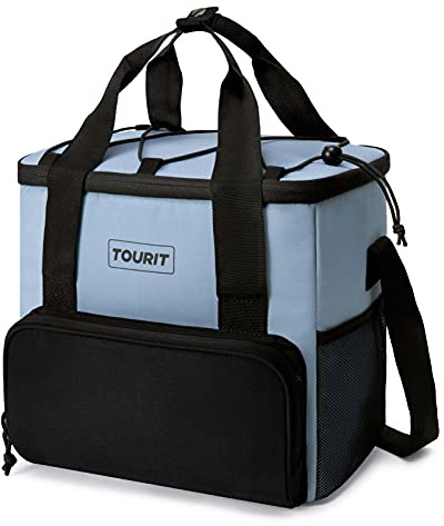 TOURIT kühltasche kühlbox Lunchtasche 14.6L/24L Picknicktasche für Reisen, Camping, Picknick, Schwimmen