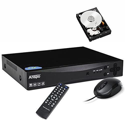 16 Channel CCTV DVR Recorder, HD 1080P 5in1 Hybrid DVR For Home Security CCTV System Compatible with AHD/CVI/TVI/IP/CVBS(Analog) Cameras (With 2TB HDD Fitted)