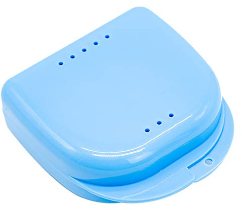 Boite Appareil Dentaire, 1 Pièces Mince Boîtes de Dentier, Boîtes de Rangement pour Prothèse Dentaire, Retenue Orthodontique, protège-dents - Avec trous d'aération