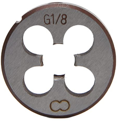 G1/8 UNS Rundgewindeschneideisen Schraubenschneideisen 4 Löcher Hochpräzise legierter Stahl Hardware für die allgemeine Gewindebearbeitung