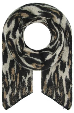 Majea Damenschal Winterschal Strickschal Damen Schal (880040) (schwarz 7)