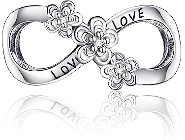 Symretie Damen 925 Sterling Silber Charms Anhänger für Armbänder und Halskette Armband Beads Schmuck Geschenke