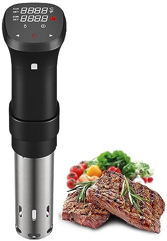 ERICAT Sous Vide Machine,1800W Vacuum Precision Cooker with LCD Touch Screen, Precise Temperature Control and Fast Cycle Heating, Low Noise and Easy To Carry, For Restaurant, Home, Camping