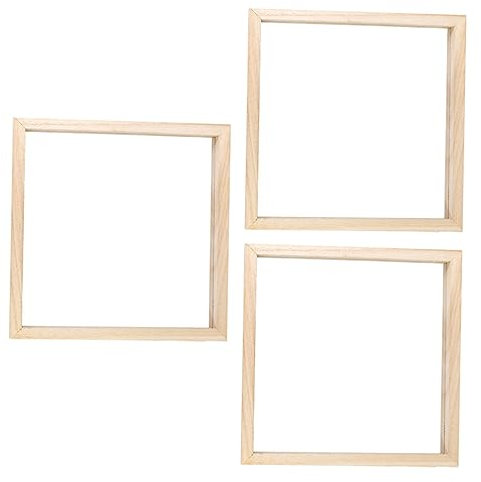 Cabilock 3stücke Holz-bilderrahmen Mit Acrylglas Fotorahmen Für Gestalten Und Dekorieren Von Kunstwerken Stabil Und Bruchsicher Perfektes Für Kreative