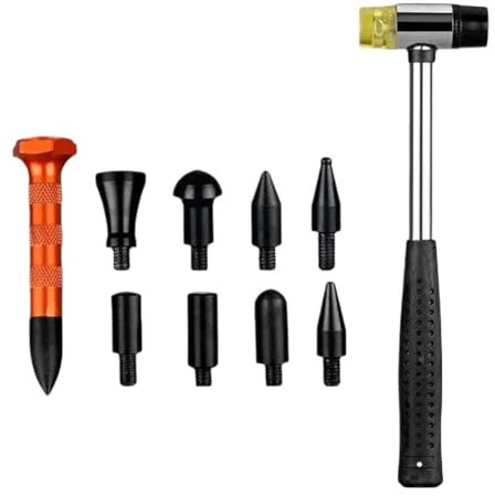Ventosa Para Coche Abolladuras Kit de reparación de abolladuras sin pintura, 10 Uds., abolladuras de carrocería, granizo, lengüetas for abolladuras de coche, extractor de reparación de grifo Sacabollo