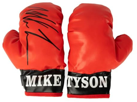 World Tech Toys Mike Tyson Kids Boxing Gloves – Official Licensed Autograph, Adjustable & Durable - Kids 6+