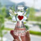 HDCRYSTALGIFTS Figura de ángel de la guarda de cristal, estatuas de ángel de cristal, regalos para mujeres, mamá, hogar, pisapapeles, decoración coleccionable, transparente