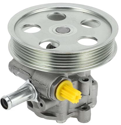 TUCKBOLD Bomba De Dirección Asistida Para Audi A4 2.0L 2005-2009 Para Audi A4 Quattro 2.0L 2005-2009 Número 8E0-145-153-J Bomba De Asistencia De Potencia Tono Plateado Con Polea 1 Unidad