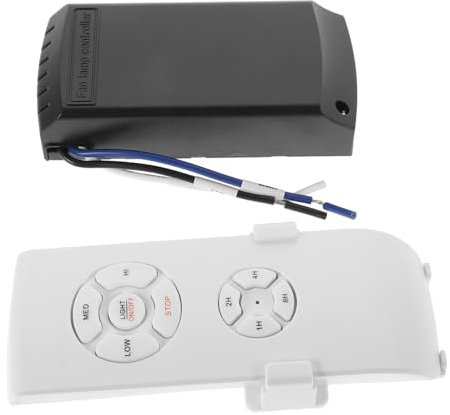 Angoily Kabelloses Deckenventilator Fernbedienungs-kit Mit Einstellungen Timer Langlebiger Schlagfester Fan Lamp Controller Für Home Hotel Büro Einfache Bedienung Stabiles Design
