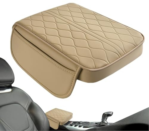 Yulokdwi Armlehnenbezug für Auto, Armlehnenbezug mit -Schaum-Kissen,Verschleißfeste wasserdichte Armlehnenbezüge - Armlehnen Teile und Zubehör Armlehnenkissen mit seitlichem Organizer-Taschendesign