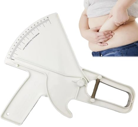 Goowafur Körpergesundheitsmessgerät, Körperfettmessschieber,0–88 mm Fat Skinfold | Handheld-Doppelfeder-Fettband, professionelles tragbares Messwerkzeug für Bodybuilder
